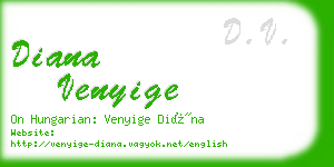 diana venyige business card